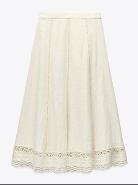 Zara Dresses & Skirts - Zara CROCHET SKIRT ZW COLLECTION